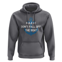 Funny Cruise Hoodie Rule #1 Dont Fall Off The Boat - Wonder Print Shop