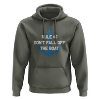 Funny Cruise Hoodie Rule #1 Dont Fall Off The Boat - Wonder Print Shop