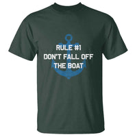 Funny Cruise T Shirt Rule #1 Dont Fall Off The Boat - Wonder Print Shop