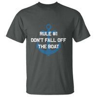 Funny Cruise T Shirt Rule #1 Dont Fall Off The Boat - Wonder Print Shop