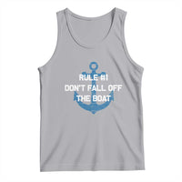 Funny Cruise Tank Top Rule #1 Dont Fall Off The Boat - Wonder Print Shop