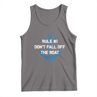Funny Cruise Tank Top Rule #1 Dont Fall Off The Boat - Wonder Print Shop