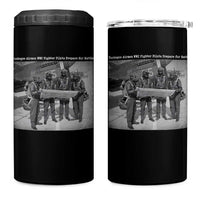 Tuskegee Airmen 4 in 1 Can Cooler Tumbler African American Heroes Preparing for Battle WW2 - Wonder Print Shop