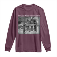Tuskegee Airmen Long Sleeve Shirt African American Heroes Preparing for Battle WW2 - Wonder Print Shop