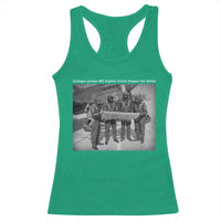 Tuskegee Airmen Racerback Tank Top African American Heroes Preparing for Battle WW2 - Wonder Print Shop
