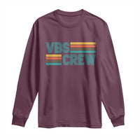 VBS Crew Long Sleeve Shirt Vacation Bible School Church Camp Retro Vintage - Wonder Print Shop