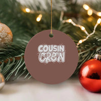 Cousin Crew Ceramic Ornament Cute Matching Cousins Summer Beach Vacation - Wonder Print Shop