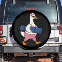Yoga Goose Carrying Mat Spare Tire Cover Funny Yogi Workout Fitness Graphic