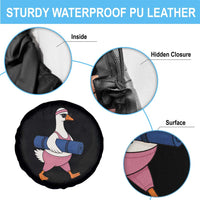 Yoga Goose Carrying Mat Spare Tire Cover Funny Yogi Workout Fitness Graphic