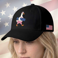 Yoga Goose Carrying Mat Baseball Cap Funny Yogi Workout Fitness Graphic