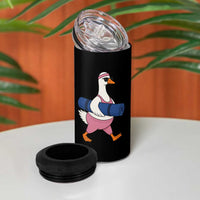Yoga Goose Carrying Mat 4 in 1 Can Cooler Tumbler Funny Yogi Workout Fitness Graphic