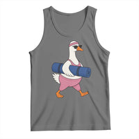 Yoga Goose Carrying Mat Tank Top Funny Yogi Workout Fitness Graphic