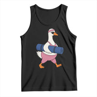 Yoga Goose Carrying Mat Tank Top Funny Yogi Workout Fitness Graphic