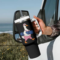 Yoga Goose Carrying Mat Tumbler With Handle Funny Yogi Workout Fitness Graphic