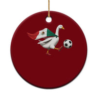 Mexico Soccer Goose Ceramic Ornament Mexico Futbol Fan