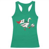 Mexico Soccer Goose Racerback Tank Top Mexico Futbol Fan