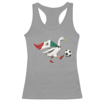 Mexico Soccer Goose Racerback Tank Top Mexico Futbol Fan