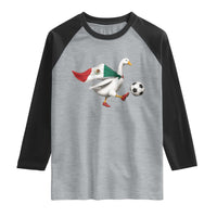 Mexico Soccer Goose Raglan Shirt Mexico Futbol Fan