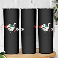 Mexico Soccer Goose Skinny Tumbler Mexico Futbol Fan