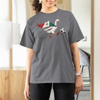 Mexico Soccer Goose T Shirt For Women Mexico Futbol Fan