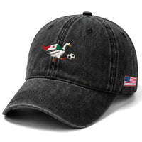 Mexico Soccer Goose Washed Cotton Baseball Cap Mexico Futbol Fan