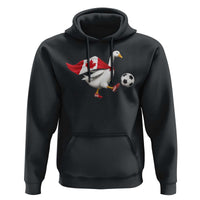 Canada Soccer Goose Hoodie Canadian Flag Patriotic Football Fan Graphic