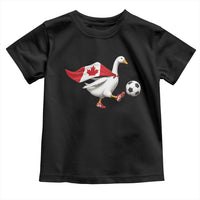 Canada Soccer Goose Toddler T Shirt Canadian Flag Patriotic Football Fan Graphic
