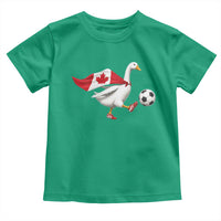 Canada Soccer Goose Toddler T Shirt Canadian Flag Patriotic Football Fan Graphic
