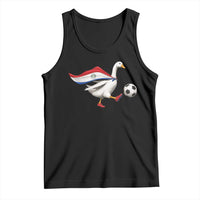 Funny Paraguay Soccer Tank Top Goose Wearing Paraguayan Flag Patriotic Football Fan Graphic