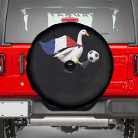 France Soccer Goose Spare Tire Cover French Flag Patriotic Football Fan Graphic