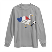 France Soccer Goose Long Sleeve Shirt French Flag Patriotic Football Fan Graphic