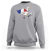 France Soccer Goose Sweatshirt French Flag Patriotic Football Fan Graphic