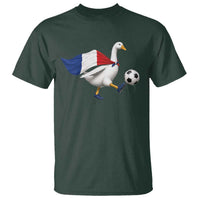 France Soccer Goose T Shirt French Flag Patriotic Football Fan Graphic