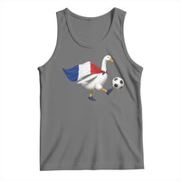 France Soccer Goose Tank Top French Flag Patriotic Football Fan Graphic