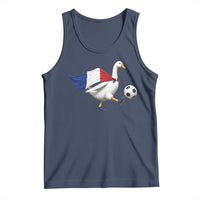 France Soccer Goose Tank Top French Flag Patriotic Football Fan Graphic