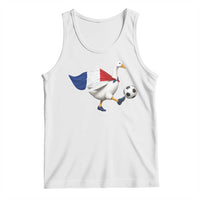 France Soccer Goose Tank Top French Flag Patriotic Football Fan Graphic
