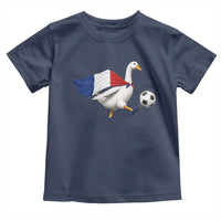France Soccer Goose Toddler T Shirt French Flag Patriotic Football Fan Graphic