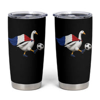 France Soccer Goose Tumbler Cup French Flag Patriotic Football Fan Graphic