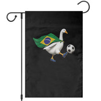Brazil Soccer Goose Garden Flag Brazilian Flag Patriotic Football Fan Graphic