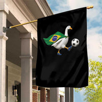 Brazil Soccer Goose Garden Flag Brazilian Flag Patriotic Football Fan Graphic