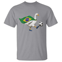 Brazil Soccer Goose T Shirt Brazilian Flag Patriotic Football Fan Graphic