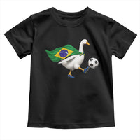 Brazil Soccer Goose Toddler T Shirt Brazilian Flag Patriotic Football Fan Graphic