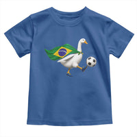 Brazil Soccer Goose Toddler T Shirt Brazilian Flag Patriotic Football Fan Graphic
