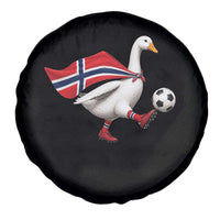 Norway Soccer Goose Spare Tire Cover Norwegian Flag Patriotic Football Fan Graphic
