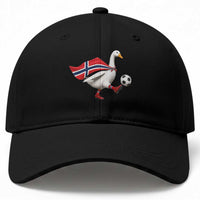 Norway Soccer Goose Baseball Cap Norwegian Flag Patriotic Football Fan Graphic