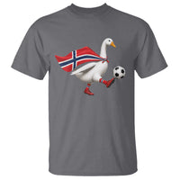 Norway Soccer Goose T Shirt Norwegian Flag Patriotic Football Fan Graphic