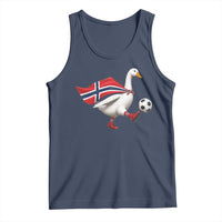Norway Soccer Goose Tank Top Norwegian Flag Patriotic Football Fan Graphic
