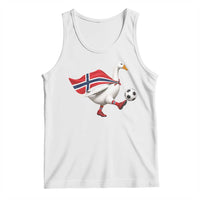 Norway Soccer Goose Tank Top Norwegian Flag Patriotic Football Fan Graphic