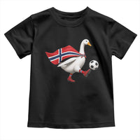 Norway Soccer Goose Toddler T Shirt Norwegian Flag Patriotic Football Fan Graphic
