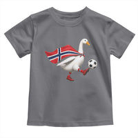 Norway Soccer Goose Toddler T Shirt Norwegian Flag Patriotic Football Fan Graphic